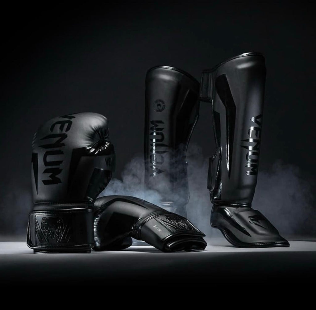Venum Boxing & Kickboxing Set – Gloves + Shin Guards