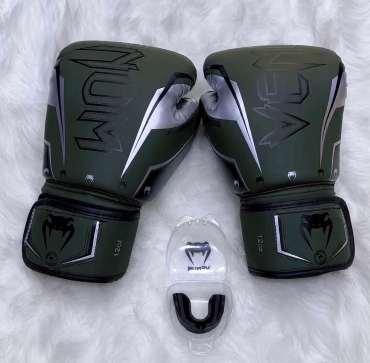Venum Boxing Gloves – Khaki/Black